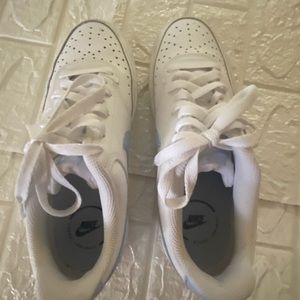 Blue Nike court vision lows